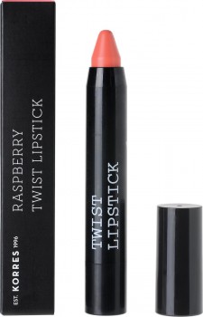 KORRES - Raspberry Twist Lipstick Cheerful Κραγιόν σε Μορφή Μολυβιού για Εξαιρετική Απόδοση Χρώματος, Διάρκεια & Λάμψη, 2.5g