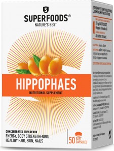 SUPERFOODS - Ιπποφαές Συμπλήρωμα Διατροφής για Ενέργεια, Υγεία Μαλλιών, Νυχιών & Δέρματος, 50caps