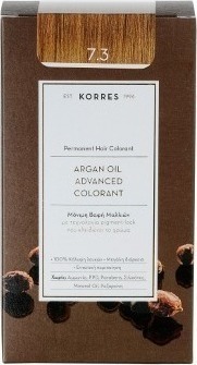 KORRES - Argan Oil Advanced Colorant Βαφή Μαλλιών 7.3 Ξανθό Μελί 50ml