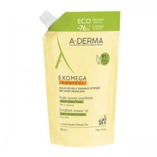 A-DERMA - Exomega Control Emolient Shower Oil Refill Μαλακτικό Λάδι Καθαρισμού για Ατοπικό Δέρμα (Ανταλλακτικό), 500ml