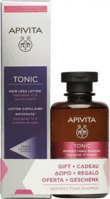 APIVITA - Promo Womens Tonic Hair Loss Lotion Spray 150ml - ΔΩΡΟ Womens Tonic Shampoo 250ml
