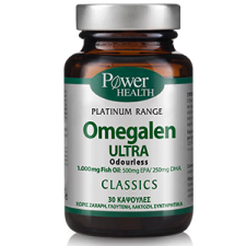 POWER HEALTH - Classics Platinum Omegalen 3 Ultra Συμπλήρωμα Διατροφής για την Ενίσχυση της Λειτουργίας της Καρδιά 30caps