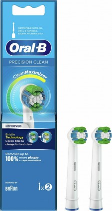 ORAL-B - Precision Clean CleanMaximiser Ανταλλακτικές Κεφαλές για Ηλεκτρική Οδοντόβουρτσα 2τμχ