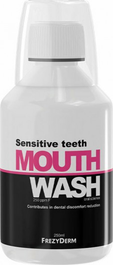 FREZYDERM - Sensitive Teeth Mouthwash Στοματικό Διάλυμα για Ευαίσθητα Δόντια 250ml