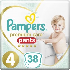 PAMPERS - Premium Care Pants Jumbo No4 (9-15kg) Πάνες - Βρακάκι 38τμχ
