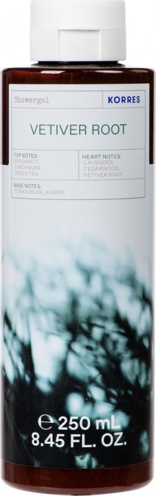KORRES - Vetiver Root Showergel Ενυδατικό Αρωματικό Αφρόλουτρο 250ml
