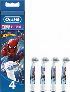 ORAL-B - Ανταλλακτικό για Ηλεκτρική Οδοντόβουρτσα Kids σε Χρώμα Spiderman για 3+ χρονών 4τμχ