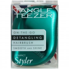 TANGLE TEEZER - Compact Styler Emerald Green Βούρτσα Μαλλιών για Ξεμπέρδεμα