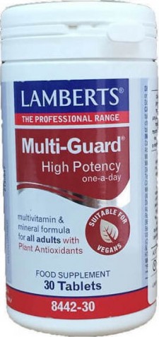 LAMBERTS - Multi Guard One Daily Συμπλήρωμα Για Ενέργεια & Τόνωση, 30 Ταμπλέτες