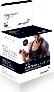 ANATOMIC LINE - Kinesiology Athletic Tape Μαύρη Ταινία Κινησιοθεραπείας, 5cm X 5m