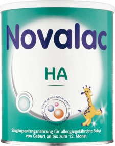 NOVALAC - HA 0-12m Αντιαλλεργικό Γάλα σε Σκόνη για Βρέφη από την Γέννηση έως τον 12ο Μήνα, 400gr