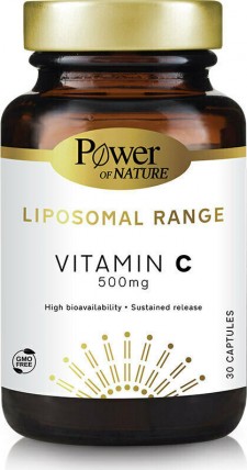 POWER HEALTH - Liposomal Range Vitamin C 500mg Συμπλήρωμα Διατροφής για την Ενίσχυση του Ανοσοποιητικού Συστήματος 30s caps