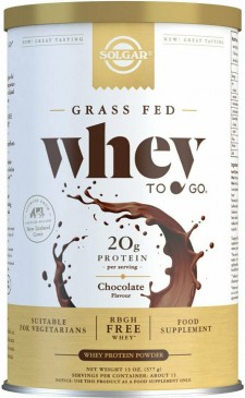 SOLGAR - Whey To Go Protein Chocolate Powder Συμπλήρωμα Διατροφής με Γεύση Σοκολάτα 377gr