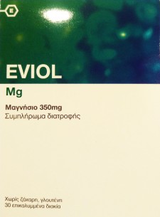 EVIOL - Magnesium 350mg Συμπλήρωμα Διατροφής με Μαγνήσιο 30 δισκία