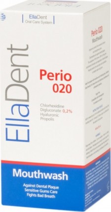 ELLADENT - Perio 0,20 Στοματικό Διάλυμα κατά της Πλάκας και της Κακοσμίας 250ml