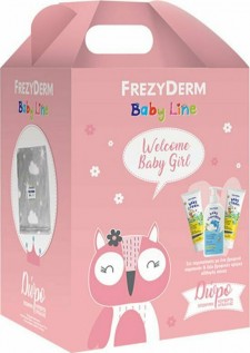 FREZYDERM - Promo Για Κορίτσι Baby Shampoo Βρεφικό Σαμπουάν 300ml - Baby Cream Κρέμα Για Την Αλλαγή Πάνας 2x175ml - ΔΩΡΟ Κουβέρτα Αγκαλιάς