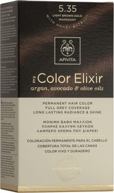 APIVITA - My Color Elixir 5.35 Καστανό Ανοιχτό Μελό Μαόνι