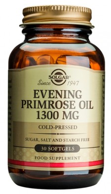 SOLGAR -  Evening Primrose Oil 1300 mg Συμπλήρωμα Διατροφής Για Ορμονική Υποστήριξη 30 Μαλακές Κάψουλες