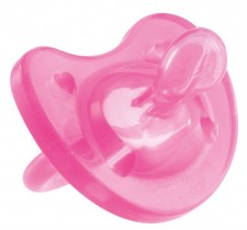 CHICCO - Πιπίλα Physio Soft, Όλο σιλικόνη Ροζ, 0-6 Μηνών, 1τμχ