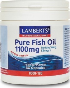LAMBERTS - Pure Fish Oil 1100MG  Ωμέγα 3, 180 caps