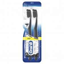 ORAL-B - Charcoal Whitening Therapy Soft Οδοντόβουρτσα Λεύκανσης με Άνθρακα 2τμχ