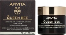APIVITA - Queen Bee Κρέμα Νύχτας Ολιστικής Αντιγήρανσης με Ελληνικό Βασιλικό Πολτό σε Λιποσώματα 50ml