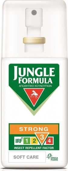 JUNGLE FORMULA - Αντικουνουπικό σπρέϋ Strong Soft Care IRF 3 Spray (χωρίς άρωμα) 75ml