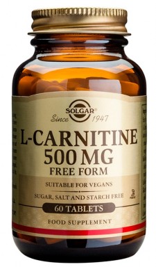 SOLGAR - L-Carnitine 500mg Συμπλήρωμα Διατροφής L- Καρνιτίνης 30 Ταμπλέτες