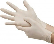 ANIMEX - Γάντια χειρουργικά αποστειρωμένα latex με πούδρα  , Λευκά 2τμχ
