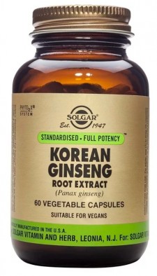 SOLGAR - Korean Ginseng Root Extract Συμπλήρωμα Διατροφής με Εκχύλισμα Κορεάτικου Τζίνσενγκ 60 Φυτικές Κάψουλες
