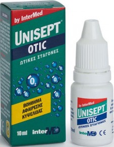 INTERMED - Unisept Otic Drops Ωτικές Σταγόνες Για Την Αφαίρεση Της Κυψελίδας 10ml