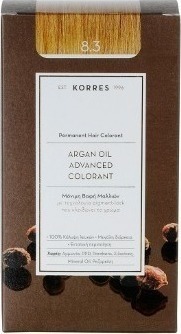 KORRES - Argan Oil Advanced Colorant Βαφή Μαλλιών 8.3  Ξανθό Ανοιχτό Μελί 50 ml