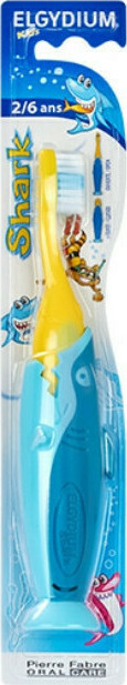 ELGYDIUM - Kids Shark Οδοντόβουρτσα για Παιδιά 2-6 ετών, 1 τμχ