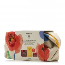 APIVITA - Promo Pack Blooming Beauty Wine Elixir Αντιρυτιδική Κρέμα Πλούσιας Υφής, 50ml & Δώρο Wine Elixir Κρέμα Νύχτας, 15ml, Beessential Oils Έλαιο Προσώπου, 1,6ml