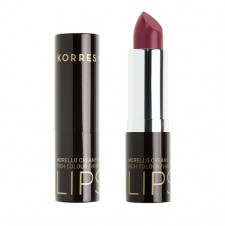 KORRES - Morello Creamy Lipstick Natural Purple 28 Λαμπερό Μωβ Ενυδατικό Κραγιόν 3.5 gr