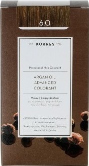 KORRES - Argan Oil Advanced Colorant Βαφή Μαλλιών 6.0 Ξανθό Σκούρο 50ml
