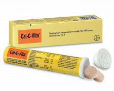 BAYER - Cal-C Vita Συμπλήρωμα Διατροφής με Ασβέστιο & Βιταμίνες C & B σε 15 Αναβράζοντα Δισκία