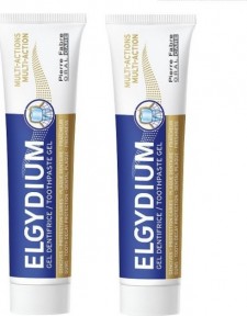 ELGYDIUM - Promo Multi action toothpaste gel Οδοντόκρεμα για την ενδυνάμωση και προστασία των ούλων  2x75ml