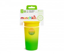 MUNCHKIN -Παιδικό Ποτηράκι Miracle Color Changing από Πλαστικό Πράσινο 266ml για 12m+