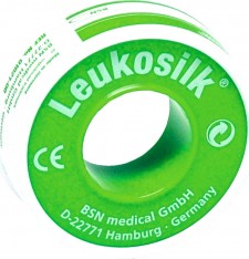 LEUKOSILK - Αυτοκόλλητη Επιδερμική Ταινία από Συνθετικό Μετάξι, 1,25cm x 4,6m