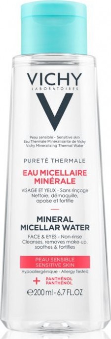 VICHY - Purete Thermale Mineral Micellar Water Νερό Καθαρισμού Προσώπου Για Ευαίσθητες Επιδερμίδες 200ml