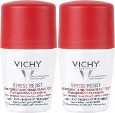 VICHY - Déodorant Stress Resist Εντατική Αποσμητική Φροντίδα 72h - Roll-on Roll On, 2pack -50% Promo