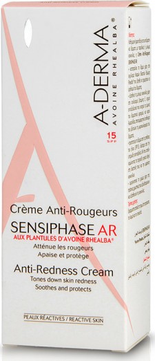 A-DERMA - Sensiphase AR Creme Anti-Rougeur, για Δέρματα με Κοκκινίλες & Ευρυαγγείες 40ml