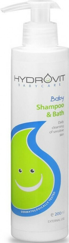 HYDROVIT - Baby Shampoo & Bath - Ήπιο Σαμπουάν & Αφρόλουτρο Για Μωρά 200ml