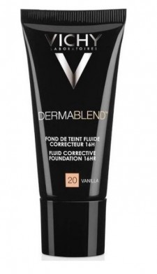 VICHY - Dermablend Fluid 20 Vanilla Διορθωτικό Υγρό Make-up Υψηλής Κάλυψης SPF35 30ml