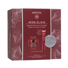 APIVITA - PROMO Wine Elixir Αντιρυτιδική Κρέμα Για Σύσφιξη & Lifting Πλούσιας Υφής Με Πολυφαινόλες Από Αμπέλια Σαντορίνης 50ml - ΔΩΡΟ Eye Lip Cream Αντιρυτιδική Κρέμα Lifting για τα Μάτια - Χείλη 15ml