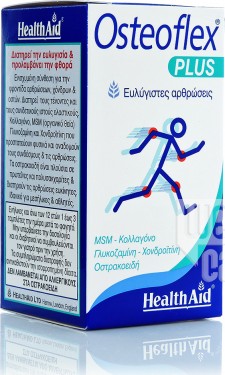 HEALTH AID - Osteoflex Plus Συμπλήρωμα Διατροφής με Γλυκοζαμίνη, Χονδροϊτίνη, Κολλαγόνο & MSM για Ξεκούραστες Αρθρώσεις 60 Ταμπλέτες
