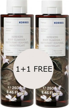 KORRES - Renewing Body Cleanser Jasmine Αφρόλουτρο Gel Γιασεμί 2x250ml