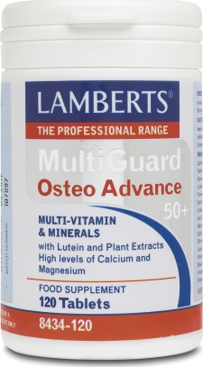 LAMBERTS - Multi Guard Osteoadvance 50+ Πολυβιταμινούχα Φόρμουλα για την Καλή Υγεία των Οστών, 120tabs