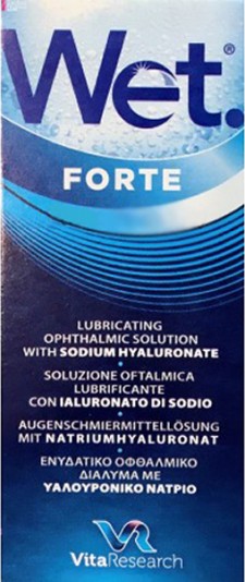 WET - Forte Eye Drops Ενυδατικό Οφθαλμικό Διάλυμα Με Υαλουρονικό Νάτριο 10ml